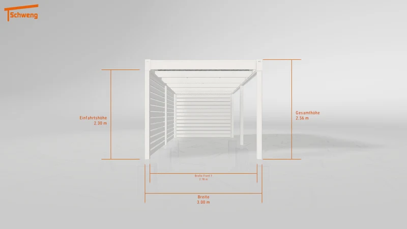 #DE Schweng Flachdachcarport C600 (ID g759vq) #MTG