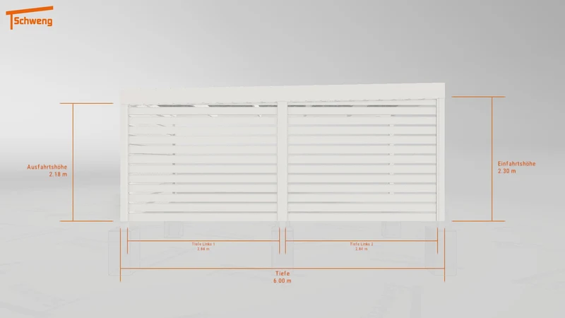 #DE Schweng Flachdachcarport C600 (ID g759vq) #MTG