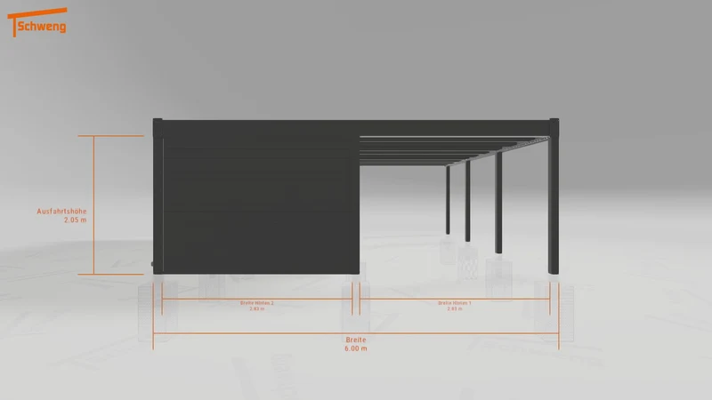 #DE Schweng Flachdachcarport C600 (ID mj24nz) #MTG
