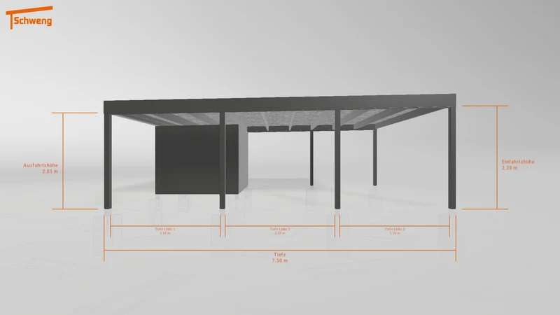 #DE Schweng Flachdachcarport C600 (ID mj24nz) #MTG