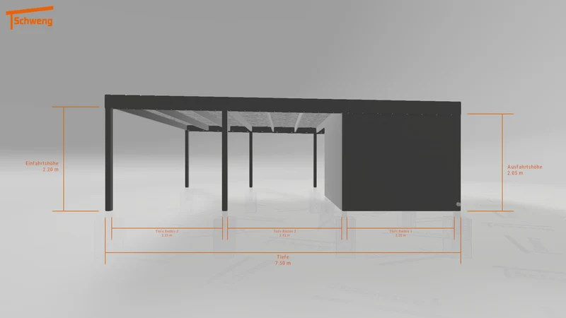 #DE Schweng Flachdachcarport C600 (ID mj24nz) #MTG