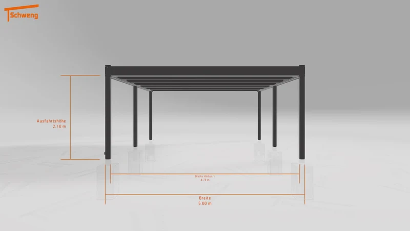 #DE Schweng Flachdachcarport C600+ (ID jj8kbb) #MTG