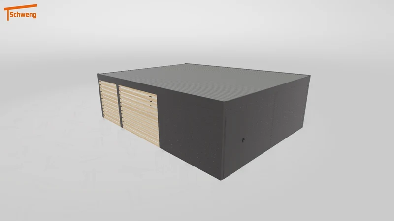 #DE Schweng Flachdachcarport C600+ (ID w3xvzg)