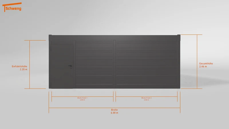 #DE Schweng Flachdachcarport C600+ (ID w3xvzg)