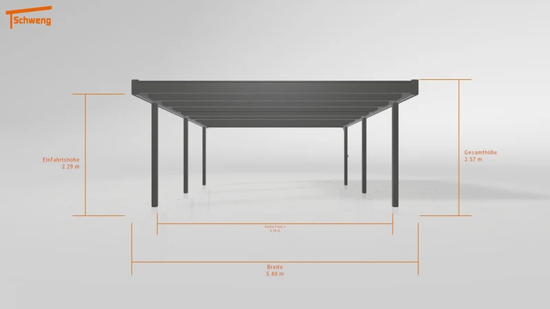 #DE Schweng Flachdachcarport C600 (ID jj8kvb) #MTG