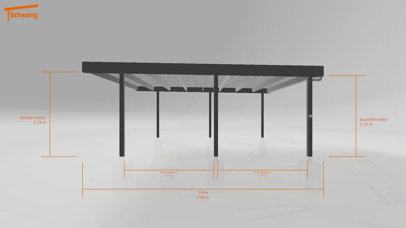 #DE Schweng Flachdachcarport C600 (ID jj8kvb) #MTG