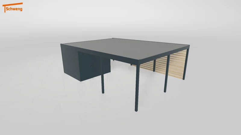 #DE Schweng Flachdachcarport C600+ (ID w3xvq4) #MTG