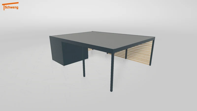 #DE Schweng Flachdachcarport C600+ (ID g75n7p) #MTG