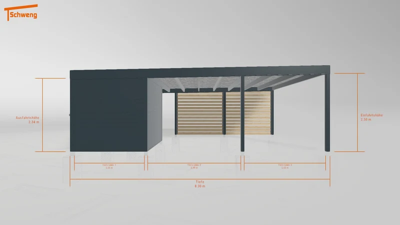 #DE Schweng Flachdachcarport C600+ (ID g75n7p) #MTG