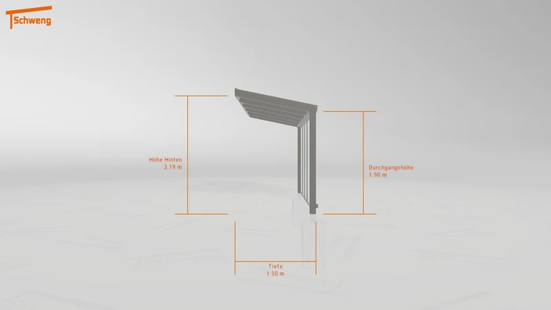 #DE Schweng Terrassenüberdachung S350 (ID k2j82y)