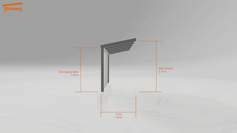 #DE Schweng Terrassenüberdachung S350 (ID k2j82y)