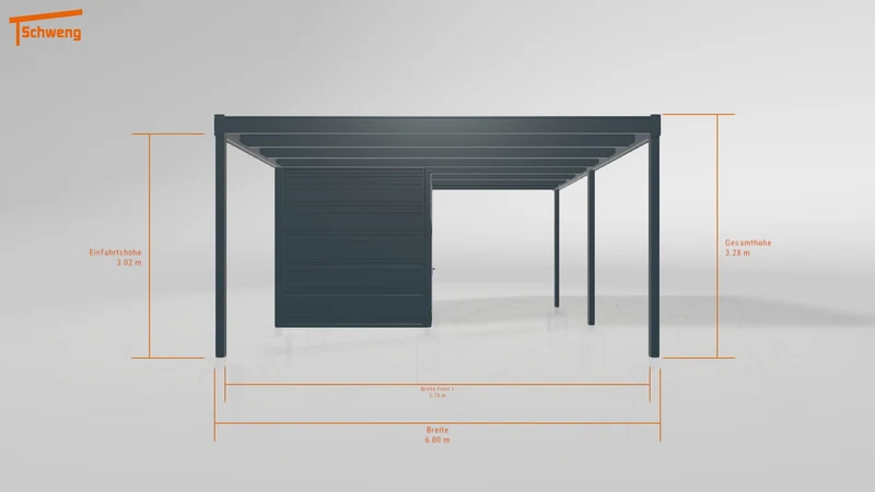 #DE Schweng Flachdachcarport C600+ (ID 9wv29p) #MTG