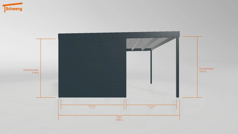 #DE Schweng Flachdachcarport C600+ (ID 9wv29p) #MTG