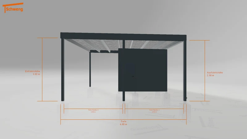 #DE Schweng Flachdachcarport C600+ (ID 9wv29p) #MTG