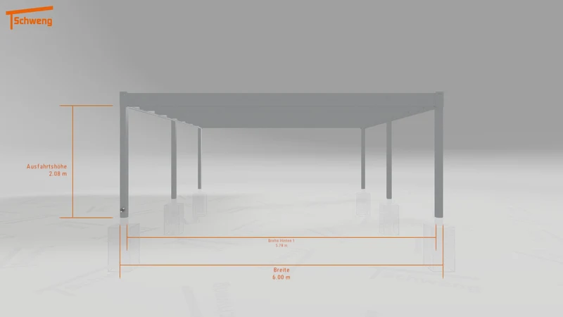 #DE Schweng Flachdachcarport C600 (ID n5mg8g)