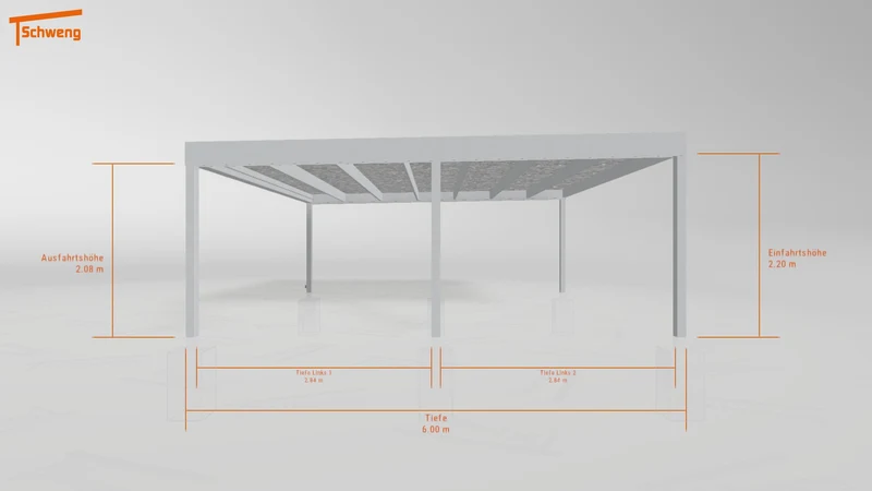 #DE Schweng Flachdachcarport C600 (ID n5mg8g)
