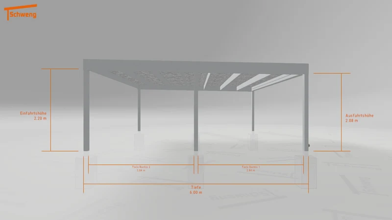#DE Schweng Flachdachcarport C600 (ID dvn948)