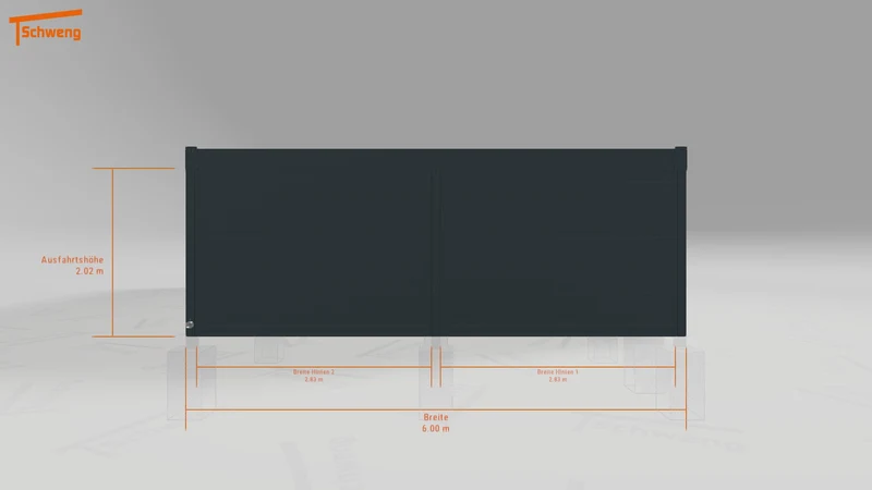 #DE Schweng Flachdachcarport C600+ (ID 2q8dn9)