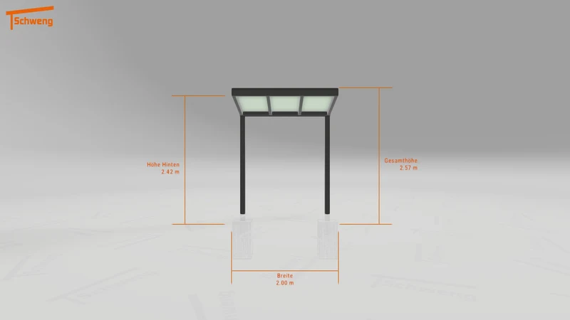 #DE Schweng Terrassenüberdachung S350 (ID bkp235)