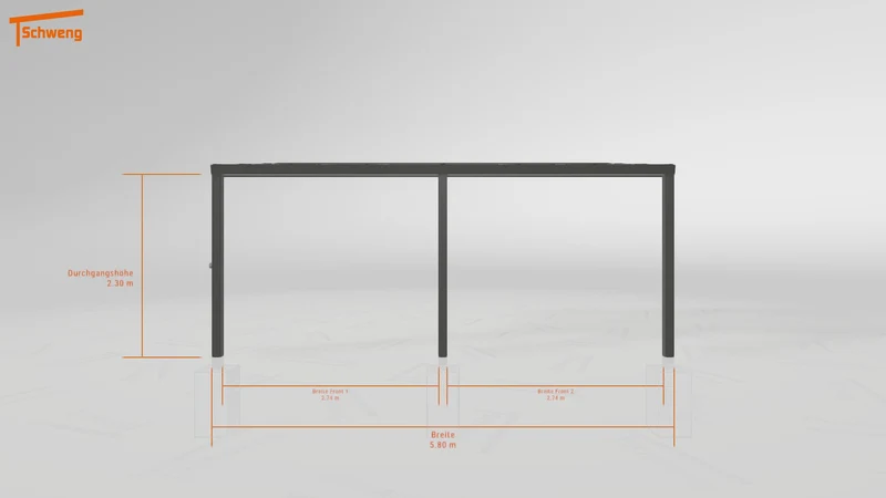 #DE Schweng Pultdachcarport S350 (ID qdv88n) #MTG