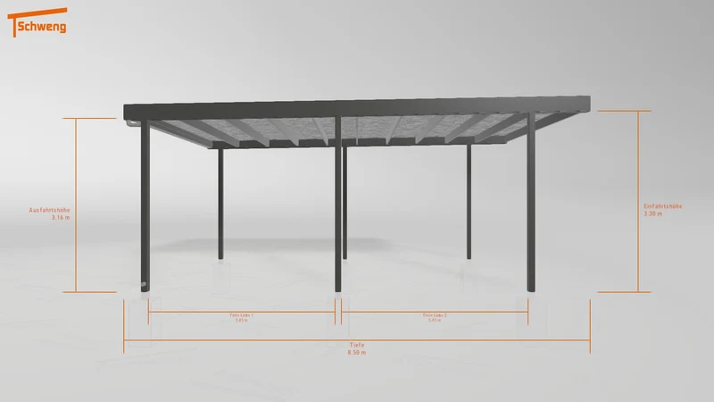 #DE Schweng Flachdachcarport C600 (ID rjndd5) #MTG