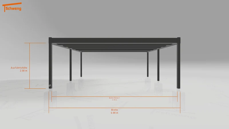 #DE Schweng Flachdachcarport C600+ (ID k2jmmd) #MTG