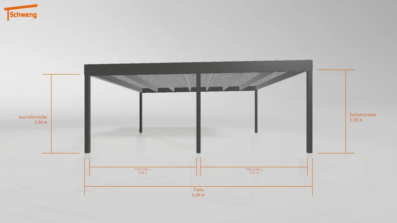 #DE Schweng Flachdachcarport C600+ (ID k2jmmd) #MTG