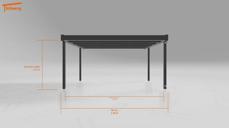 #DE Schweng Flachdachcarport C600+ (ID n5mqqw) #MTG