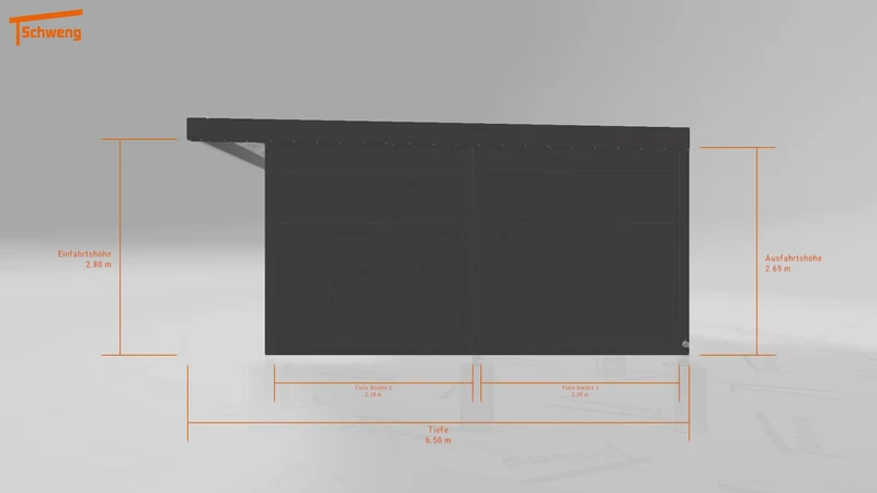 #DE Schweng Flachdachcarport C600+ (ID v47bbb) #MTG