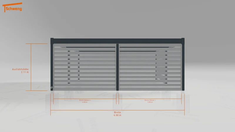 #DE Schweng Flachdachcarport C600 (ID 9wv2v7) #MTG