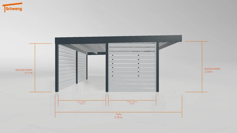 #DE Schweng Flachdachcarport C600 (ID 9wv2v7) #MTG