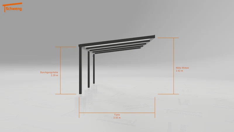 #DE Schweng Terrassenüberdachung S350 (ID rjnvrm)