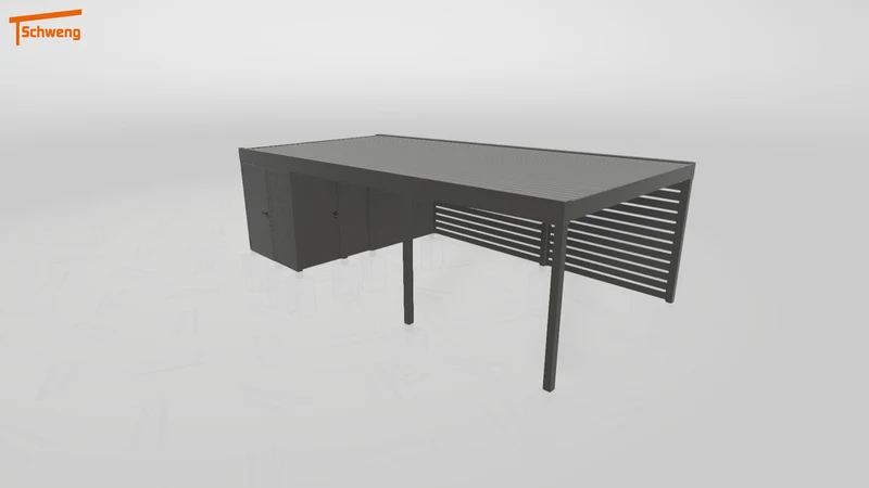 #DE Schweng Flachdachcarport C600 (ID v47v9r) #MTG
