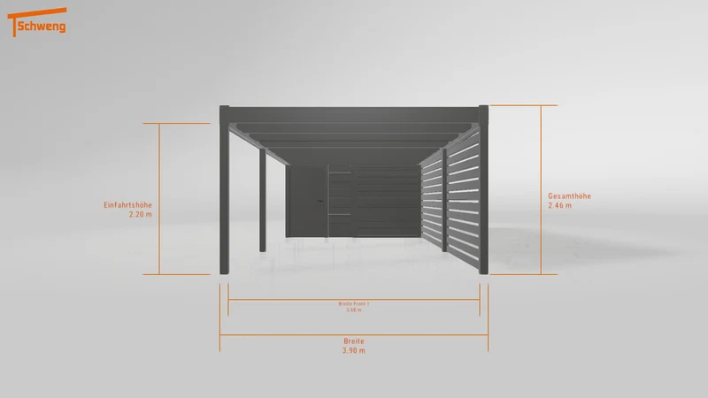 #DE Schweng Flachdachcarport C600 (ID v47v9r) #MTG
