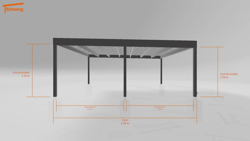 #DE Schweng Flachdachcarport C600 (ID bkpyj7) #MTG