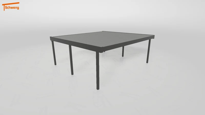 #DE Schweng Flachdachcarport C600 (ID 5mz3kd)