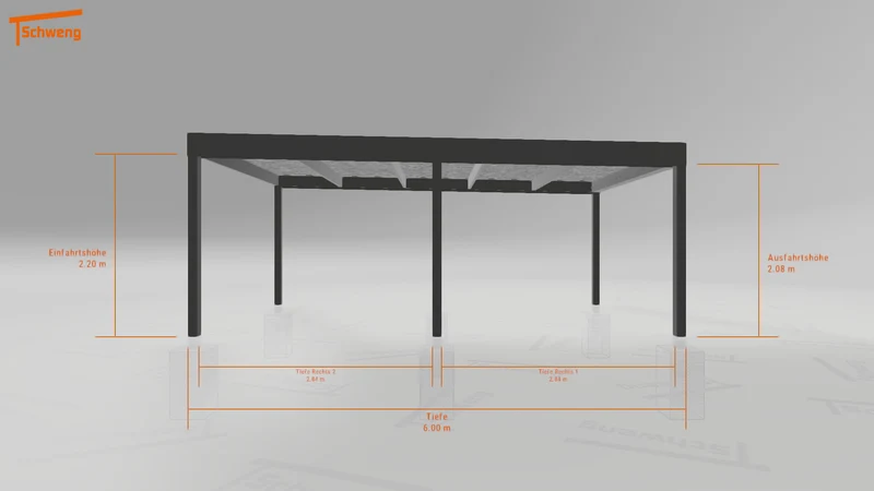 #DE Schweng Flachdachcarport C600 (ID 5mz3pd) #MTG