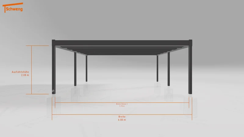 #DE Schweng Flachdachcarport C600 (ID bkp25r) #MTG