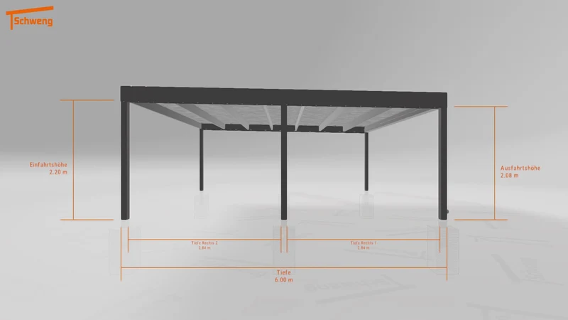 #DE Schweng Flachdachcarport C600 (ID bkp25r) #MTG
