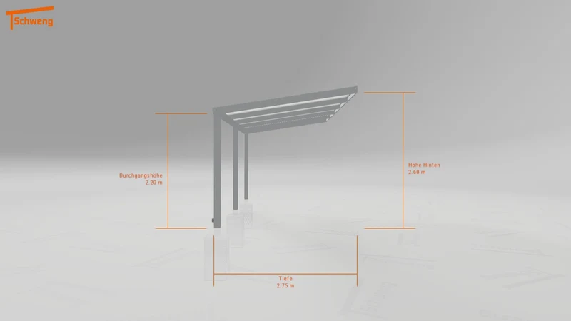 #DE Schweng Pultdachcarport S350 (ID 33jrd3)