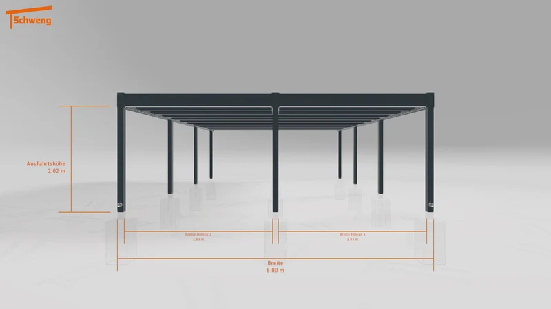 #DE Schweng Flachdachcarport C600+ (ID ygjq3r) #MTG