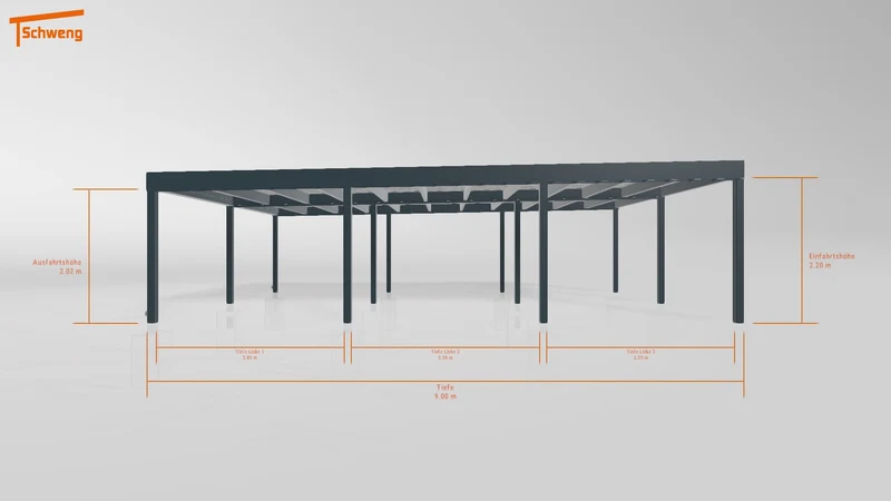 #DE Schweng Flachdachcarport C600+ (ID ygjq3r) #MTG