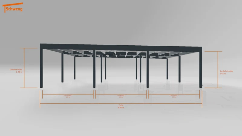 #DE Schweng Flachdachcarport C600+ (ID ygjq3r) #MTG