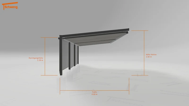 #DE Schweng Terrassenüberdachung S400 (ID zbwvgy)