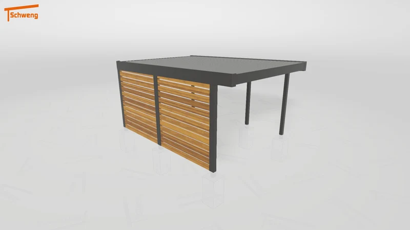 #DE Schweng Flachdachcarport C600 (ID 77b7wj) #MTG