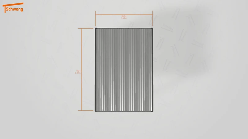 #DE Schweng Flachdachcarport C600 (ID 77b7wj) #MTG