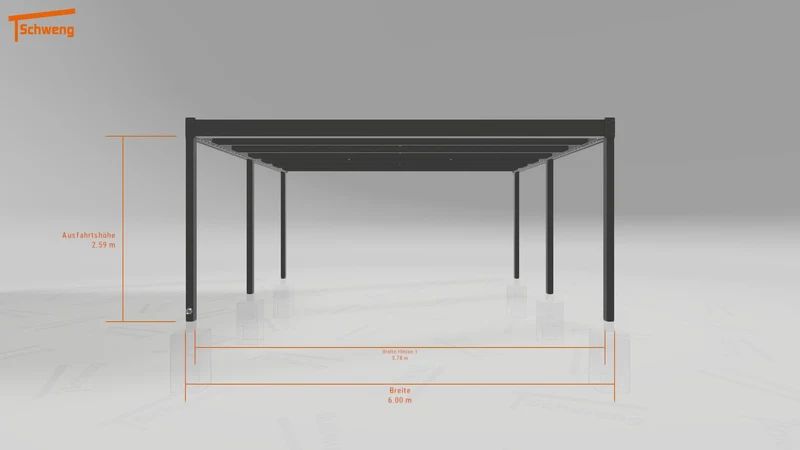 #DE Schweng Flachdachcarport C600 (ID 33j3yx) #MTG