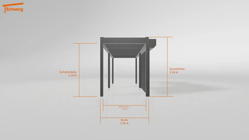 #DE Schweng Flachdachcarport C600 (ID g75ymb) #MTG