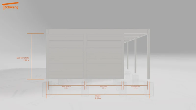 #DE Schweng Flachdachcarport C600+ (ID 5mz3vk)