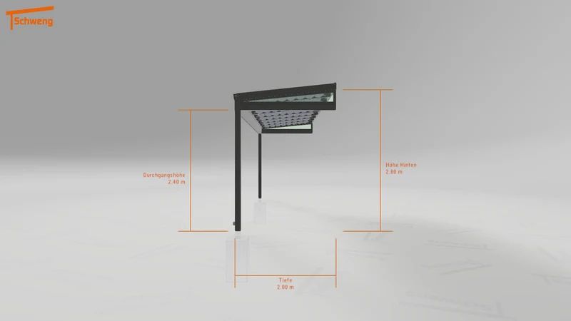 #DE Schweng Terrassenüberdachung S350 (ID dvn777)